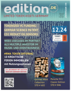 Anbieter-neutrales B2C Online Magazin zur Profilierung tokenisierter Wertobjekte, RWA und limitierte Serien aus Deutschland (Layout)
